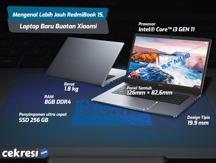 Mengenal Lebih Jauh RedmiBook 15, Laptop Baru Buatan Xiaomi