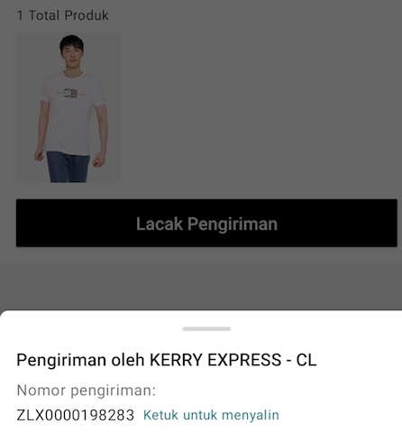 nomor resi kerry express