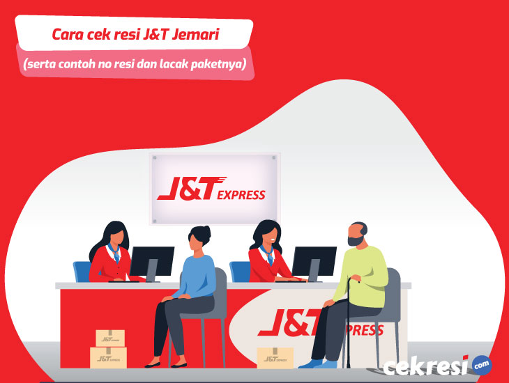 Cara cek resi J&T Jemari (serta contoh no resi dan lacak paketnya)