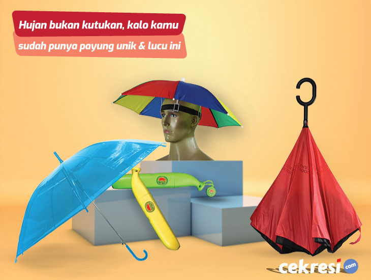 Hujan bukan kutukan, kalo kamu sudah punya payung unik dan lucu ini