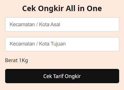 Cek Ongkir