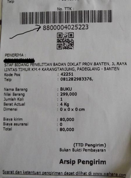 resi wahana yang sebelah mana